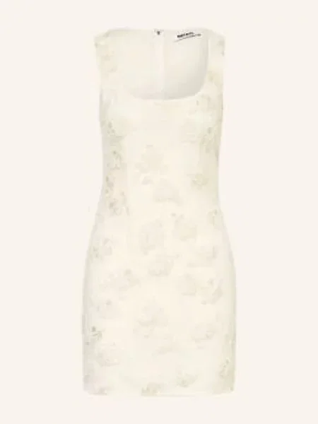 Rotate Sukienka Koktajlowa Z Siateczki Z Kryształkami weiss