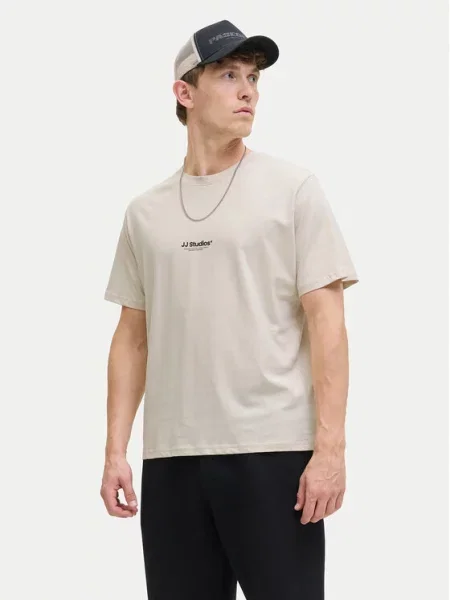 Tričko Jack & Jones béžové