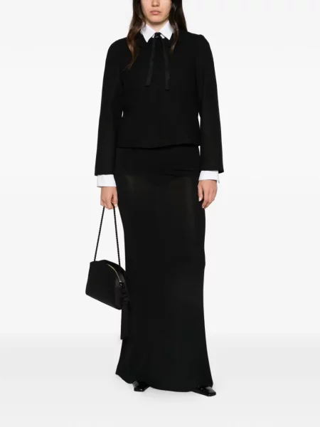 Geacă Emporio Armani cu funde negru