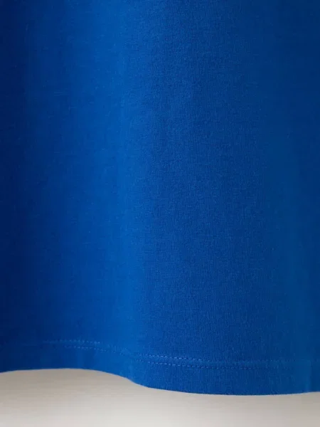 Koszulka z krótkimi rękawami electric blue Teen XXS MANGO TEEN niebieska