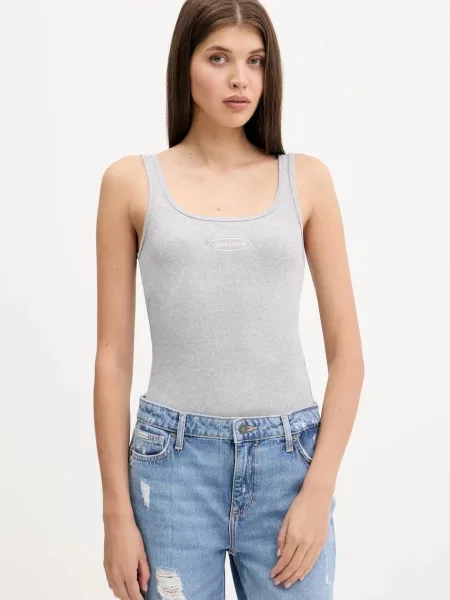 Топ Guess Jeans сірий