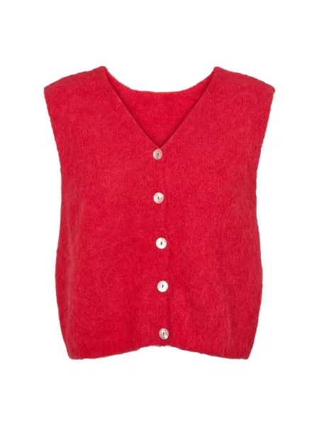 Sweter Americandreams wełniany czerwony