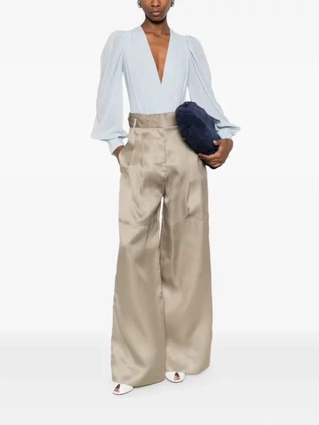 Pantaloni Alberta Ferretti plisate
