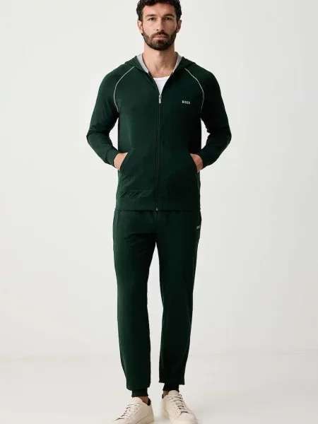 BOSS Hanorac Mix&Match închis verde