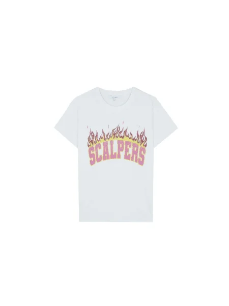 Tricou sport Scalpers alb