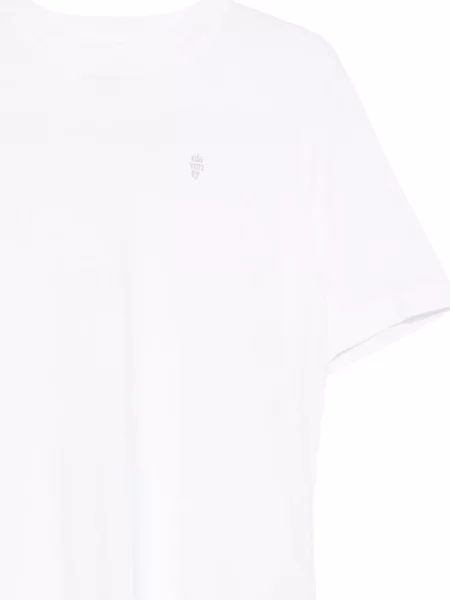 Tricou Eleventy cu broderie alb