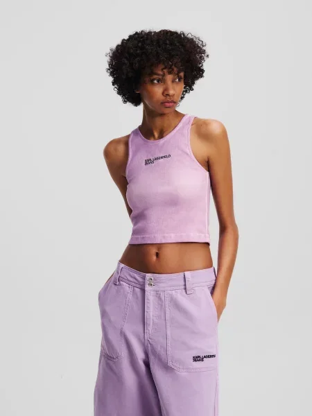 Karl Lagerfeld Jeans Top Karl Lagerfeld Jeans fialová