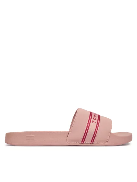 Natikači Tommy Hilfiger Logo Tape Webbing roza
