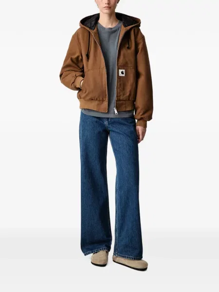 Široké džíny Carhartt Wip s autogramem modré