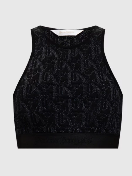 Топ з люрексом Palm Angels S чорний