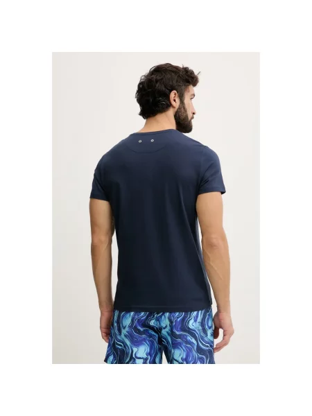 Vilebrequin t-shirt THOM niebieska