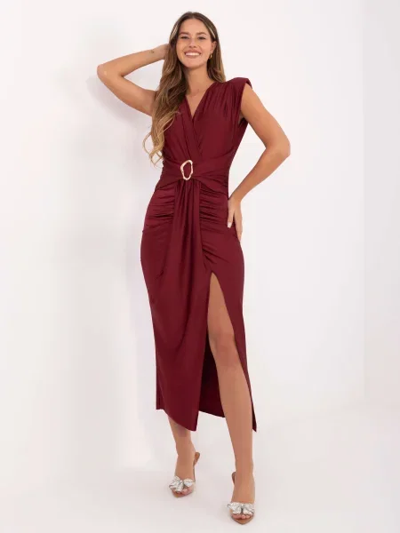 Rochie Moda Italy de costum bordo