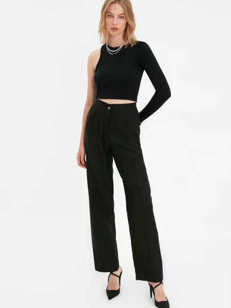 Pantaloni Trendyol negru