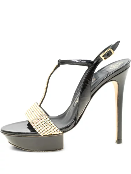 Sandale Gina de cristal negru