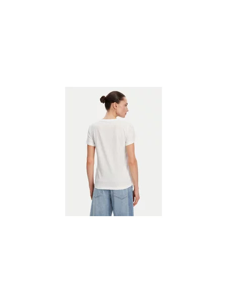 Guess Jeans Marškinėliai Regular Fit balta
