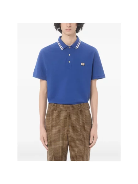 Koszulka polo Valentino niebieska