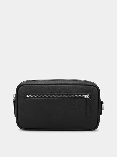 Кожаная сумка Emporio Armani черная