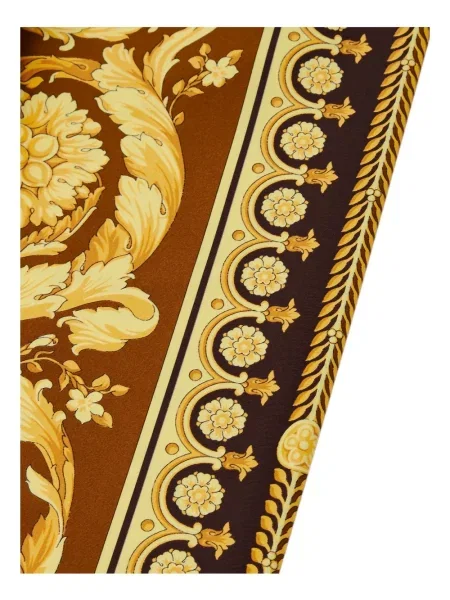 Legginsy Versace z nadrukiem brązowe