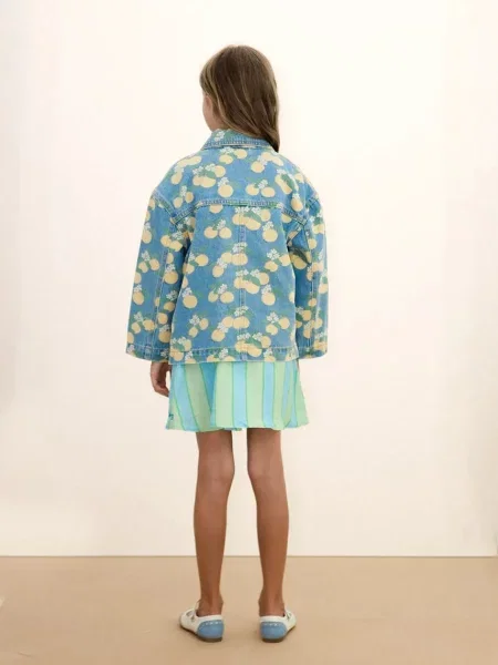 Tinycottons Дитяча джинсова куртка ORANGES JACKET