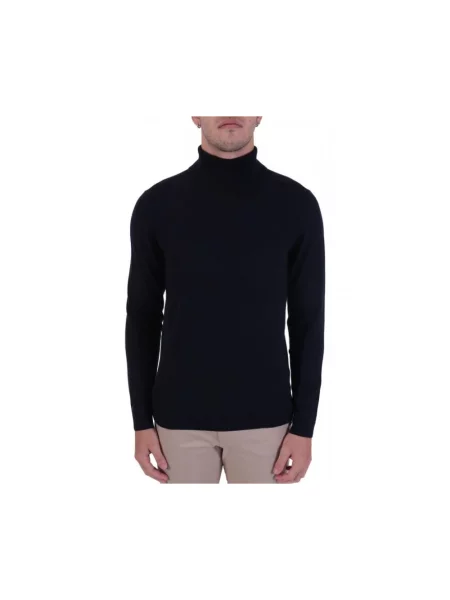 Dzianinowy sweter Hugo niebieski