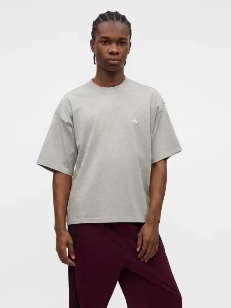 ADIDAS ORIGINALS Tričko ESS melírovaná sivá