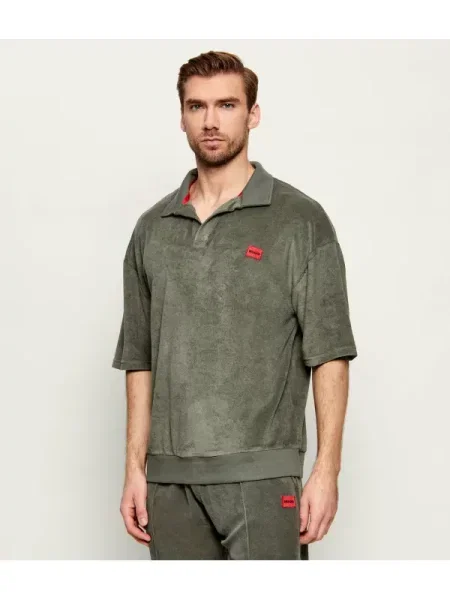 Tricou polo Hugo Bodywear verde
