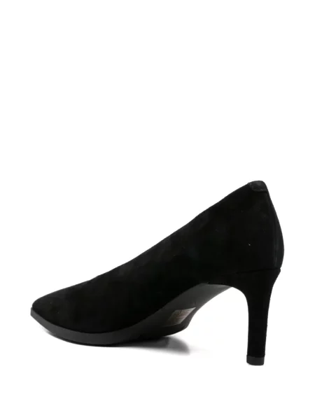 Pantofi cu toc Adrianna Feretti din piele de căprioară negru