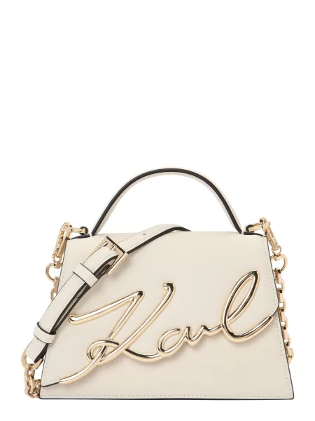 Geanta crossbody Karl Lagerfeld din piele bej