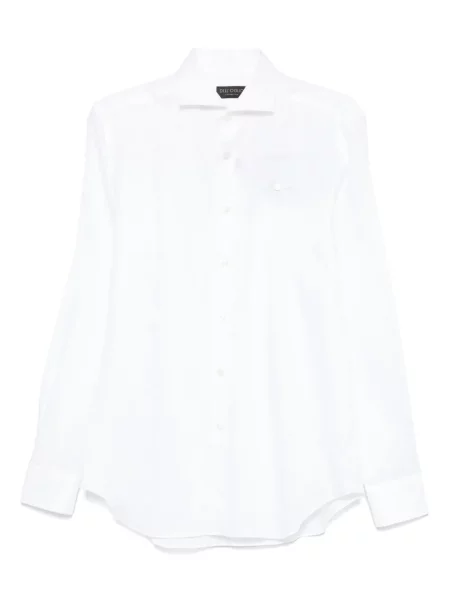 Ленена риза Dell'oglio бяло