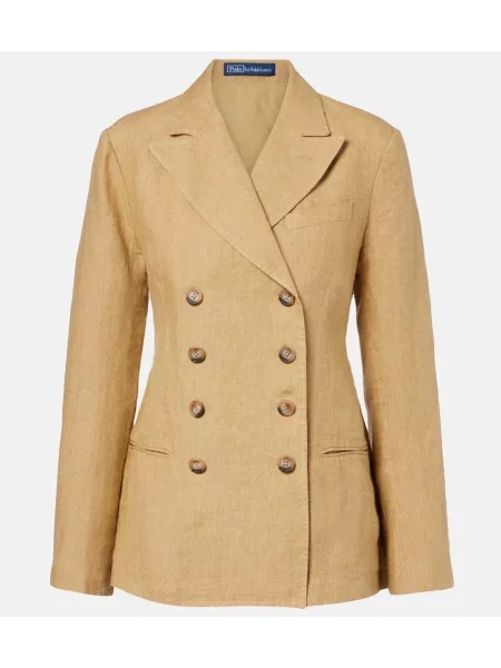Sacou de in Polo Ralph Lauren de in cu două rânduri de nasturi bej