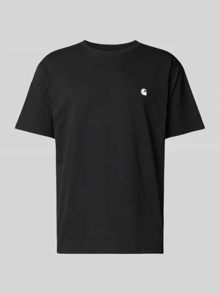 Carhartt WIP t-shirt S/S Madison czarny gładki biała
