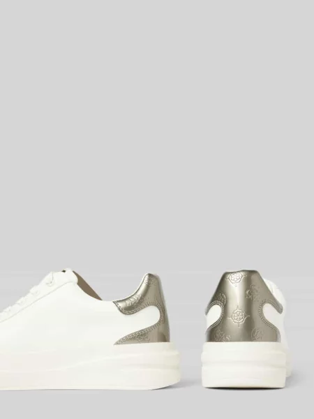 Sneakersy Guess skórzane z logo białe
