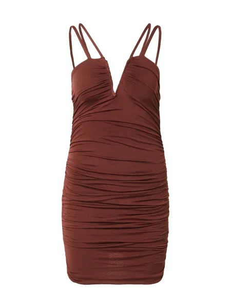 Misspap Rochie de cocktail ciocolatiu