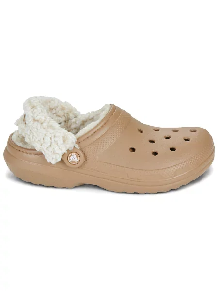 Fleecová klasická fleecová mikina Crocs béžová