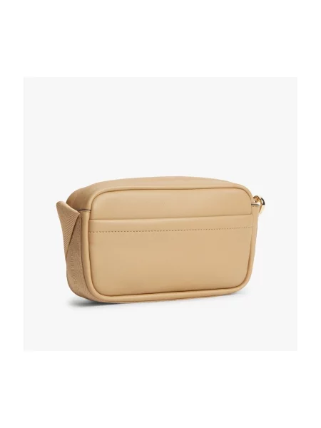 Geanta crossbody Tommy Hilfiger din piele bej
