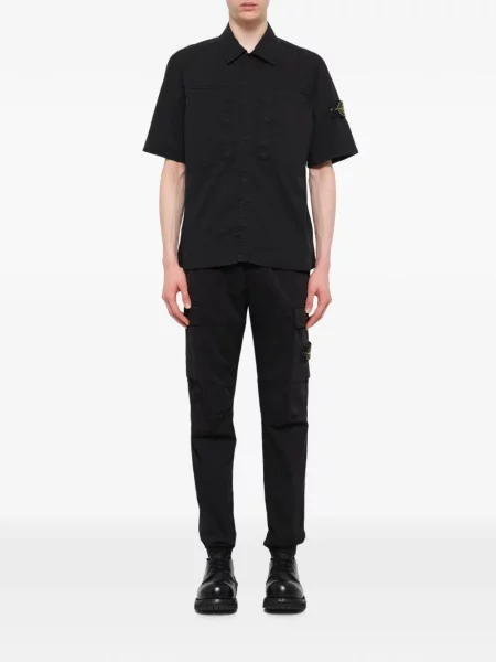 Риза Stone Island кепър камъни черно