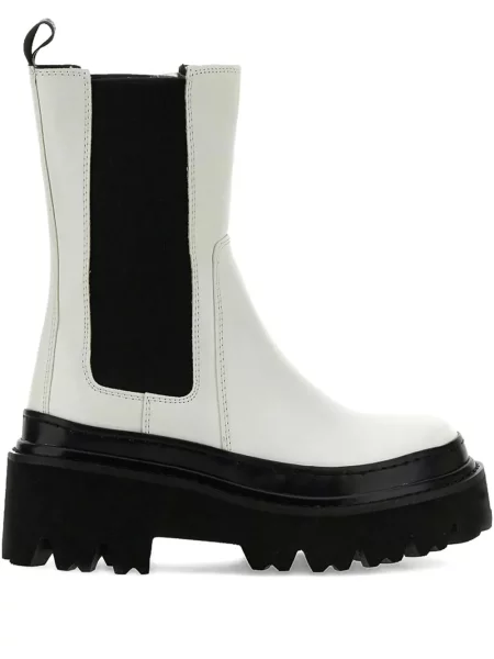 Botine Colors Of California cu platformă alb