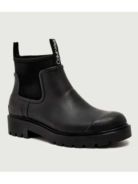 Calvin Klein Jeans Cizme de cauciuc COMBAT' negru
