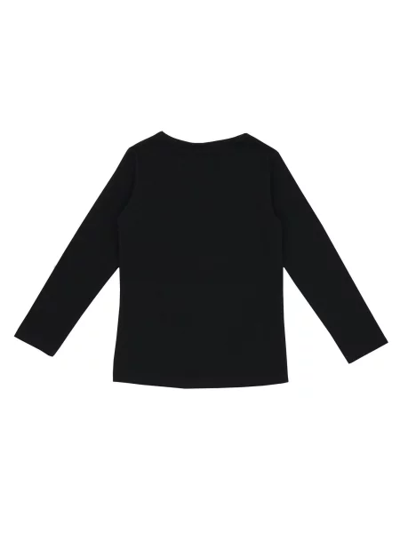 Koszulka dziewczęca Leone Apparel z długim rękawem czarna