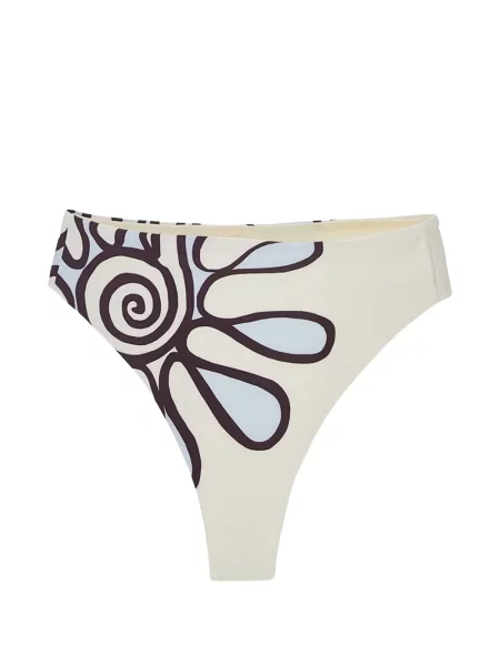 Bikini Cala De La Cruz cu talie înaltă cu model floral cu imagine