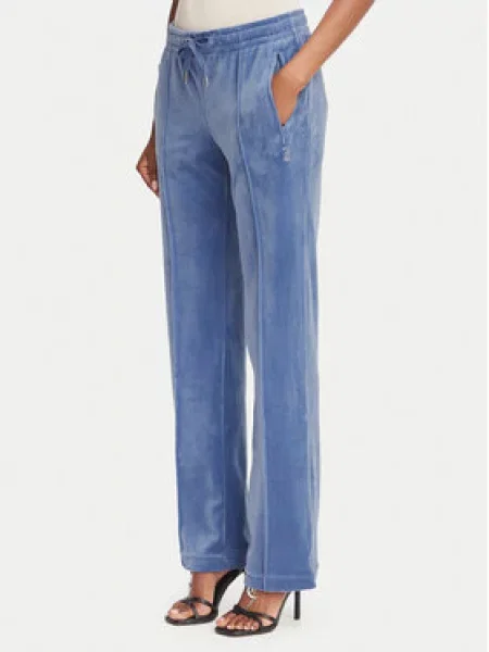 Juicy Couture Donji dio trenirke od velura plava