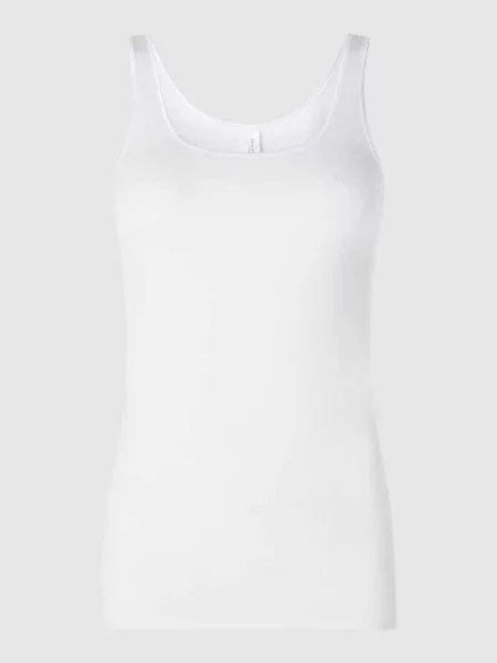 Podkoszulka z bawełny Schiesser biała