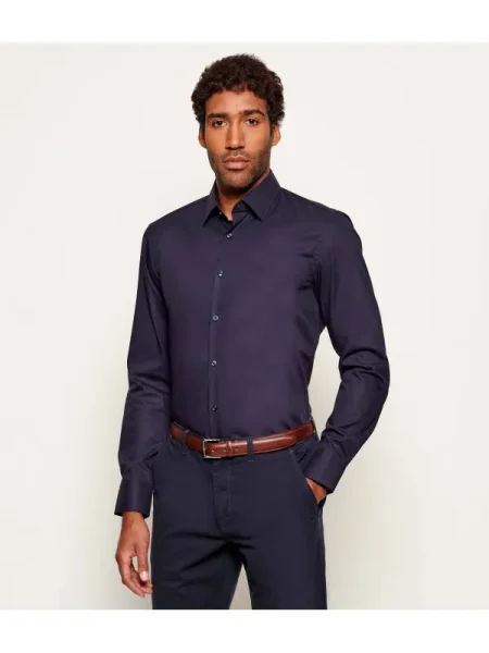 BOSS BLACK Ing | Slim Fit fekete