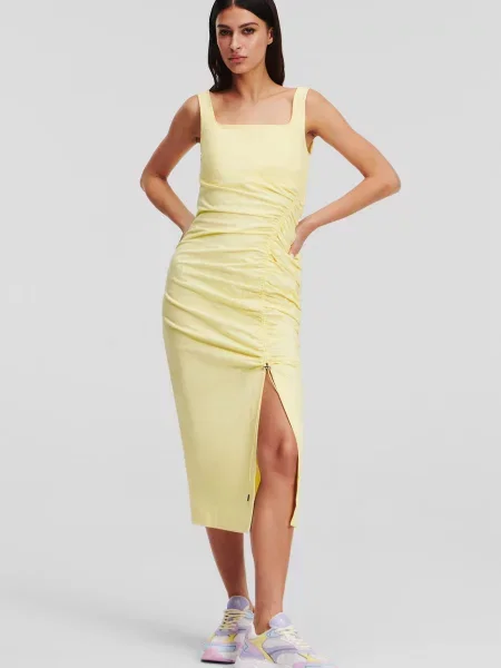 Костюмна стрейчева сукня Karl Lagerfeld жовта