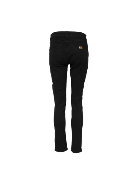 Skinny jeansy skinny Dolce And Gabbana z logo czarne