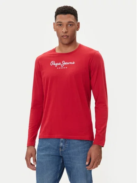 Pepe Jeans Longsleeve Eggo Long N czerwony