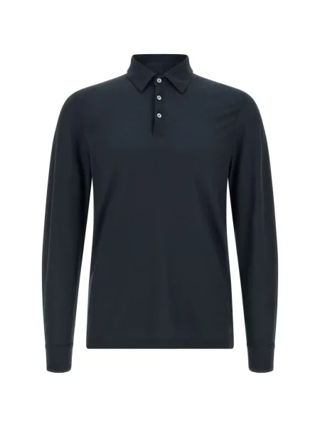 Polo Zanone lung albastru