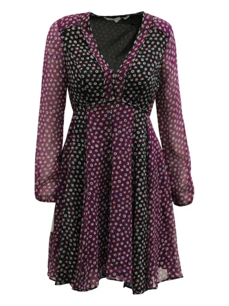 Rochie mini Dvf Diane Von Furstenberg cu imagine violet