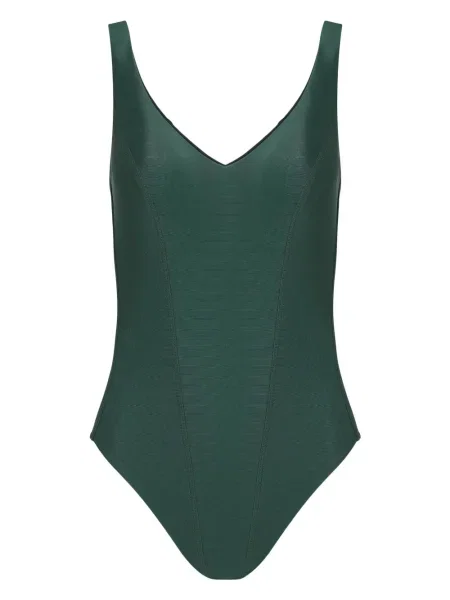 Costum de baie Amir Slama cu decolteu în V verde