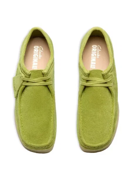 Σκαρπίνια derby Clarks Originals με κορδόνια σουέτ πράσινο